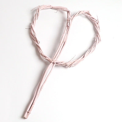 3 PCS Love Dragon Willow Dry Branch Bouquet Heart-shaped Rattan Decoration Flowers Packaging Supplies
