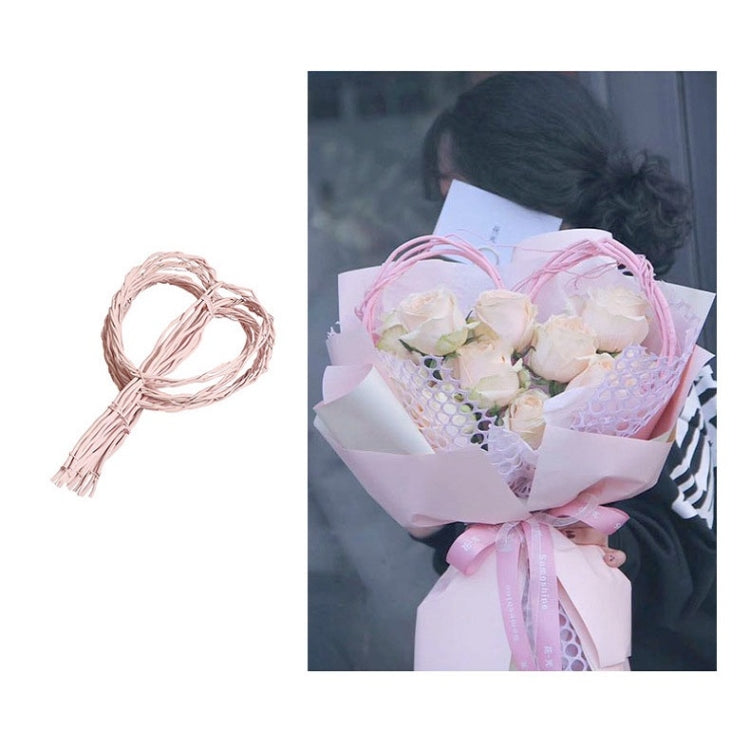 3 PCS Love Dragon Willow Dry Branch Bouquet Heart-shaped Rattan Decoration Flowers Packaging Supplies