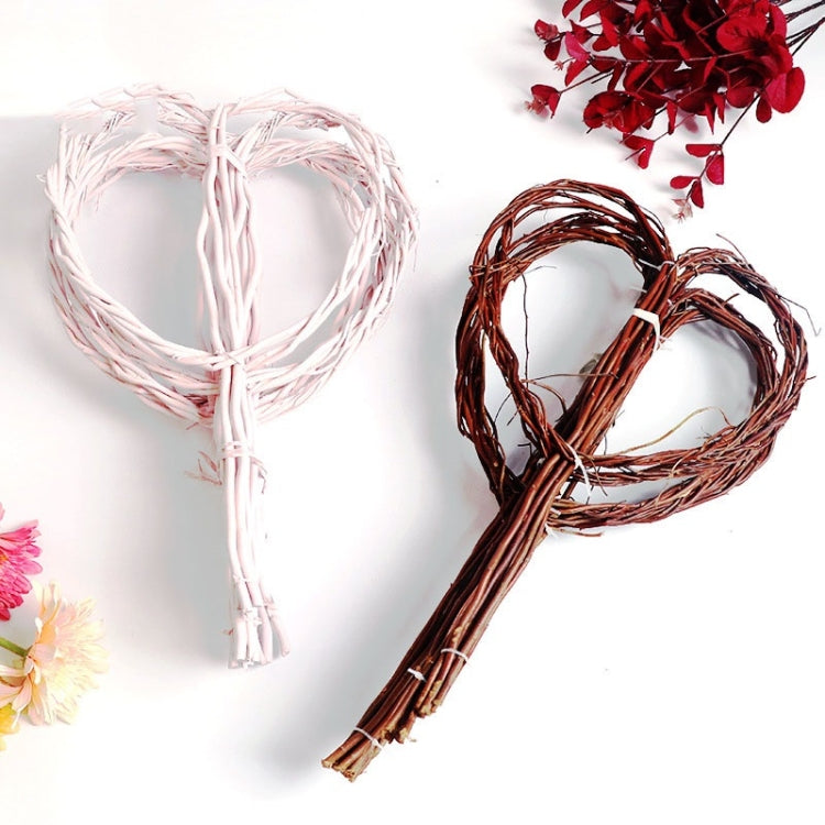 3 PCS Love Dragon Willow Dry Branch Bouquet Heart-shaped Rattan Decoration Flowers Packaging Supplies