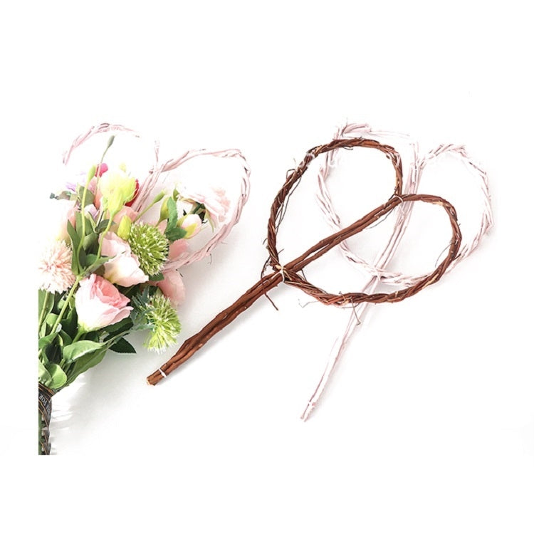3 PCS Love Dragon Willow Dry Branch Bouquet Heart-shaped Rattan Decoration Flowers Packaging Supplies