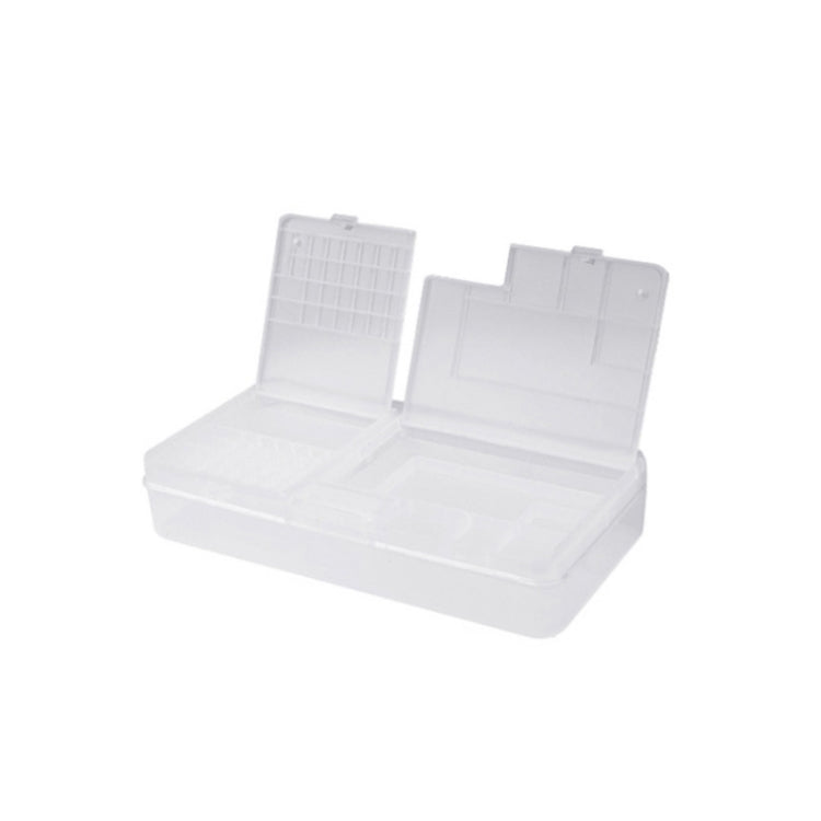 2 PCS Double-Layer Clamshell Mobile Phone Repair Parts Turnover Box Mobile Phone Disassembly  Screw Component Storage Box