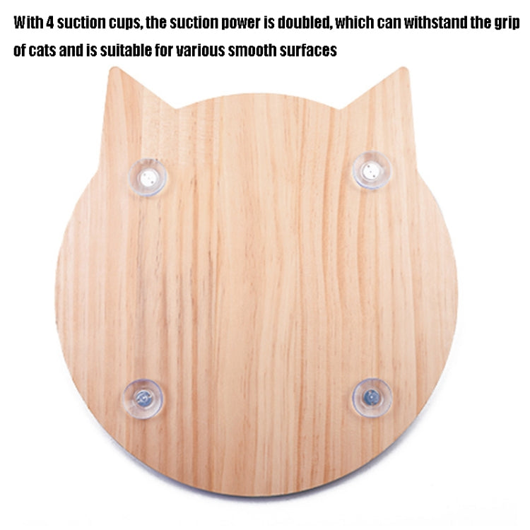 Handmade Sisal Solid Wood Durable Cat Grinding Claw Board Toy, Size: 42x39cm(Wood Color)