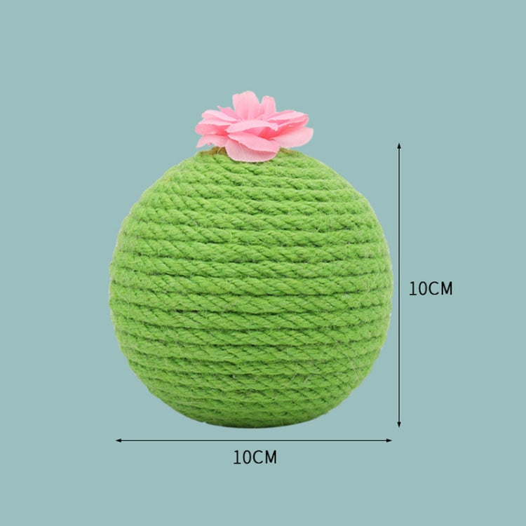 Sisal Cat Catching Ball Tumbler With Catnip Toy(Green)