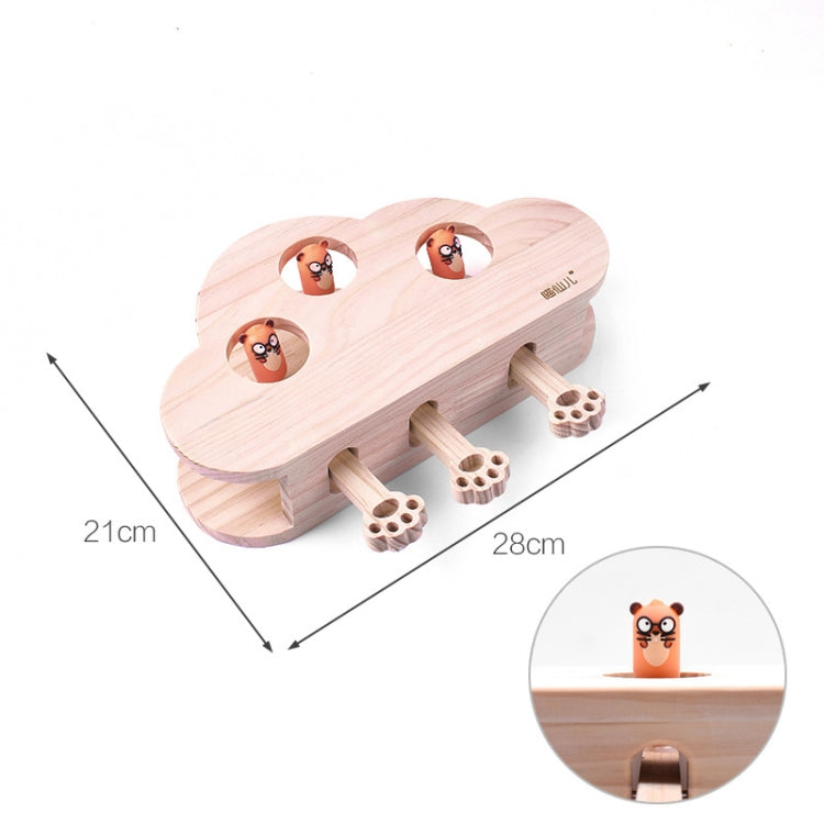 Hamster And Cat Toys Solid Wood Cat Supplies, Colour: Cloud Doll