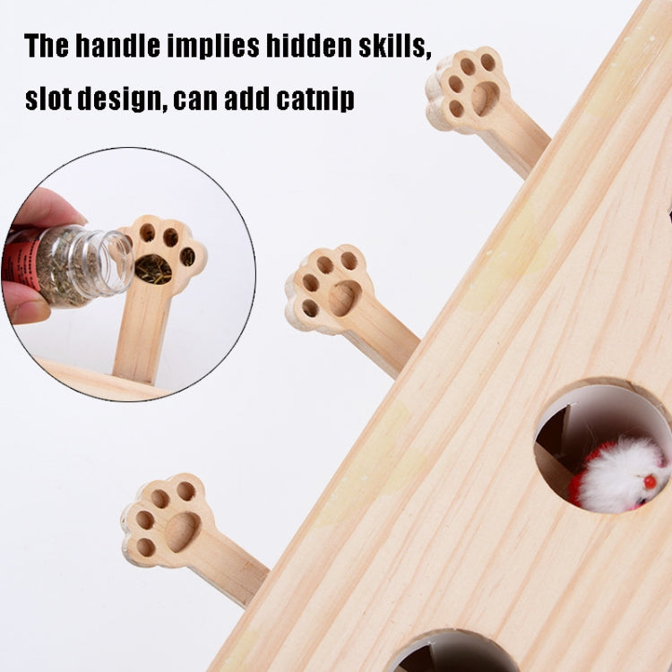 Hamster And Cat Toys Solid Wood Cat Supplies, Colour: Cloud Doll