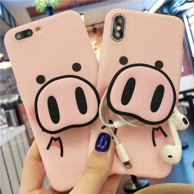 Cute Cartoon Funny Pig Nose TPU Soft Phone Case For iphone6p 6splus