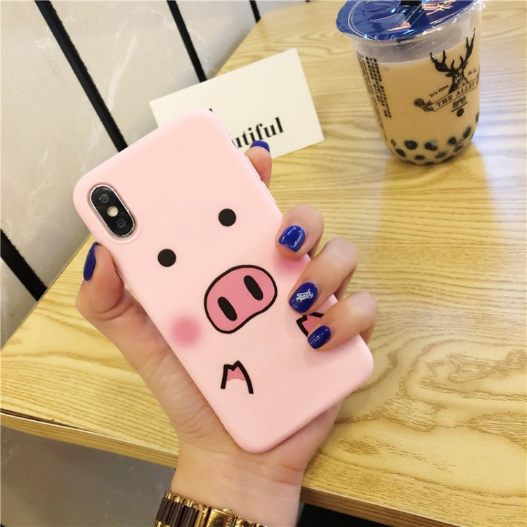 For iPhone XR Cute Cartoon Funny Pig Nose TPU Soft Phone Case For iphoneXR