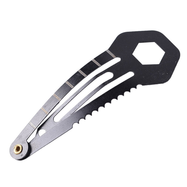 10 PCS 8 in 1 Multifunctional Hair Clip Outdoor Self-Defense First Aid Tool