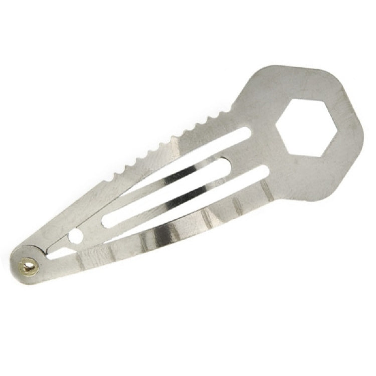 10 PCS 8 in 1 Multifunctional Hair Clip Outdoor Self-Defense First Aid Tool