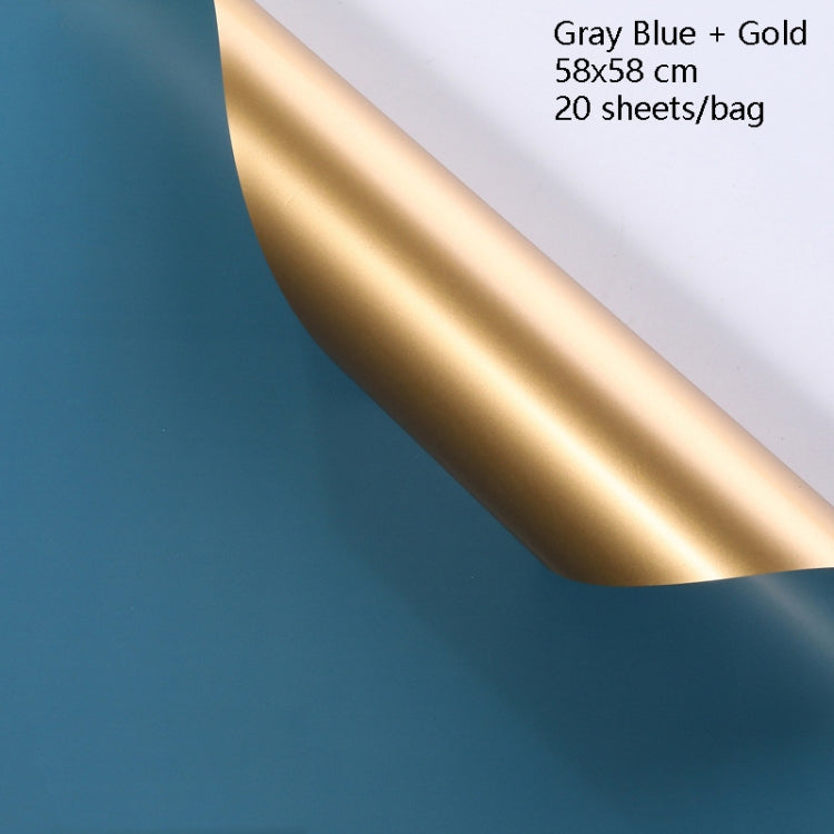 2 Bags Flower Shop Flower Wrapping Paper Waterproof Double-Sided Two-Color Flower Wrapping Material