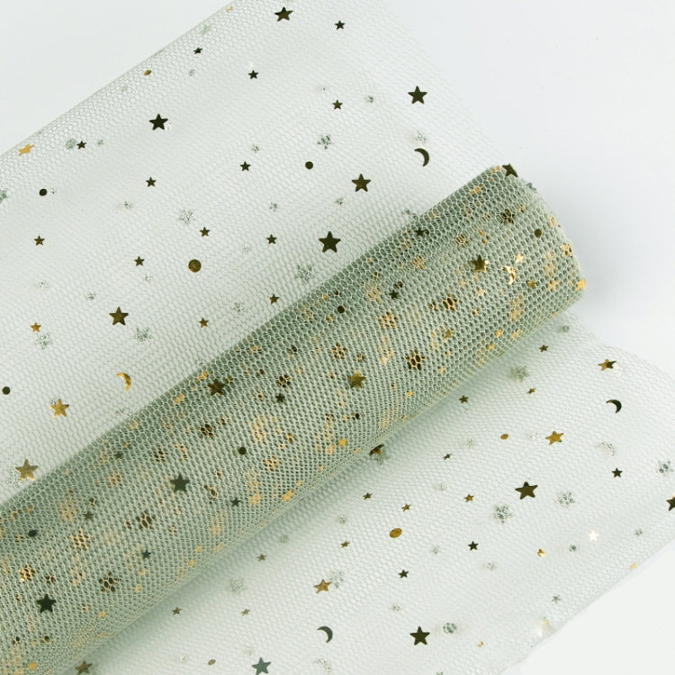 2 PCS Flowers Lined With Packing Gauze Stars And Moon Sequined Yarn Gift Box Flowers Package Material