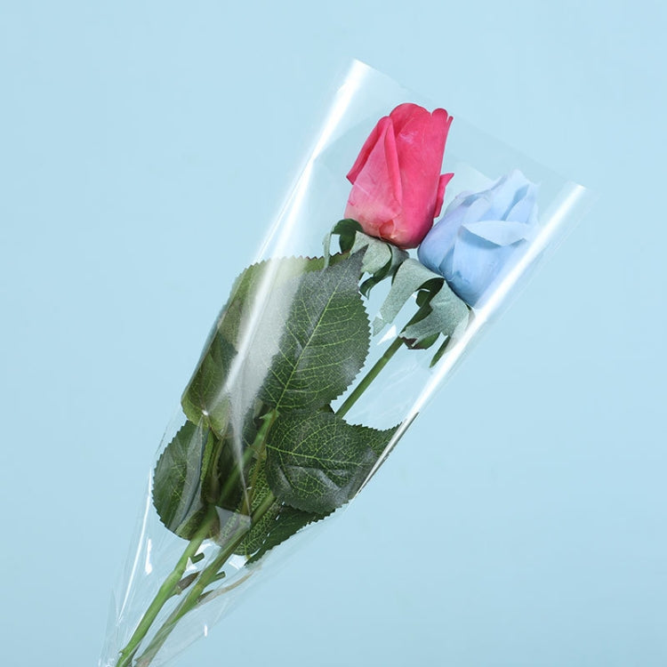 2 Bags OPP Transparent Trapezoidal Flower Packaging Bag