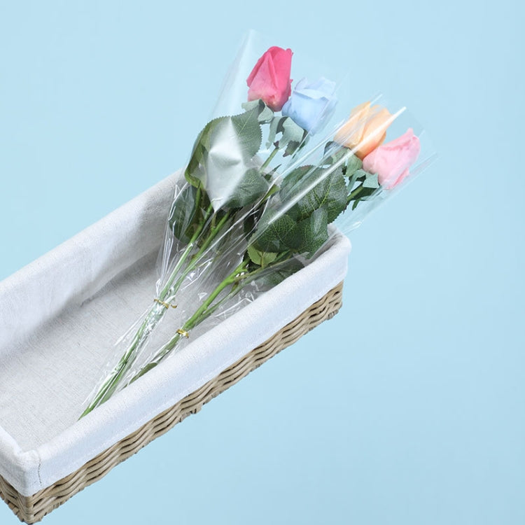 2 Bags OPP Transparent Trapezoidal Flower Packaging Bag