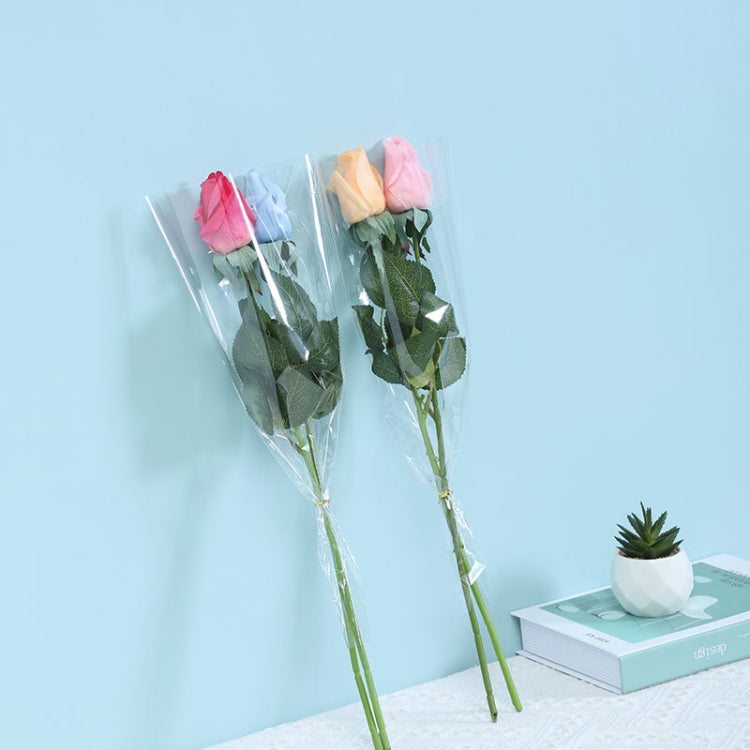 2 Bags OPP Transparent Trapezoidal Flower Packaging Bag