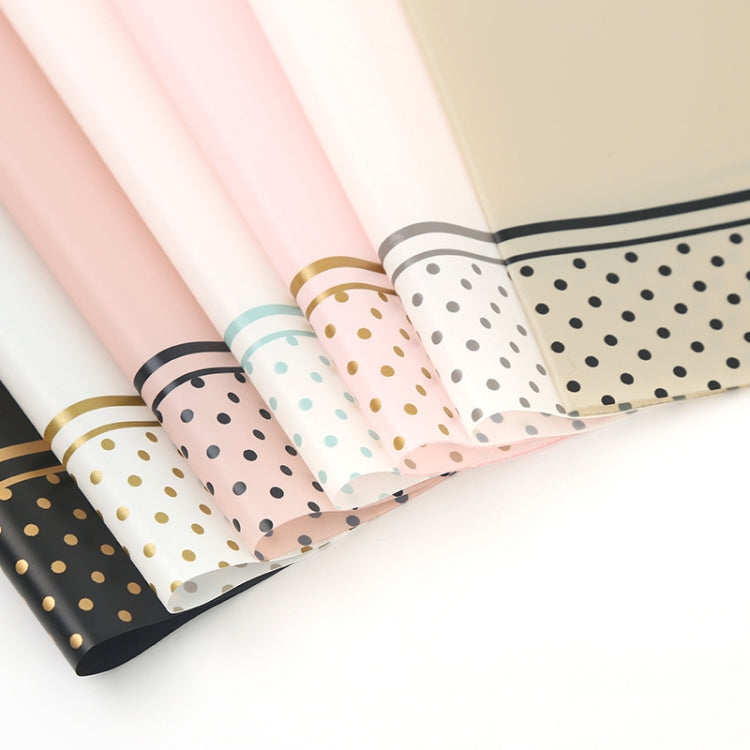 2 Bags Flower Packaging Paper Wave Dot Border Translucent Waterproof Matte Paper
