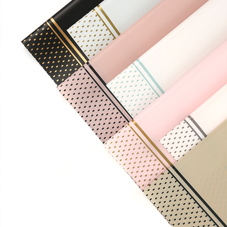 2 Bags Flower Packaging Paper Wave Dot Border Translucent Waterproof Matte Paper