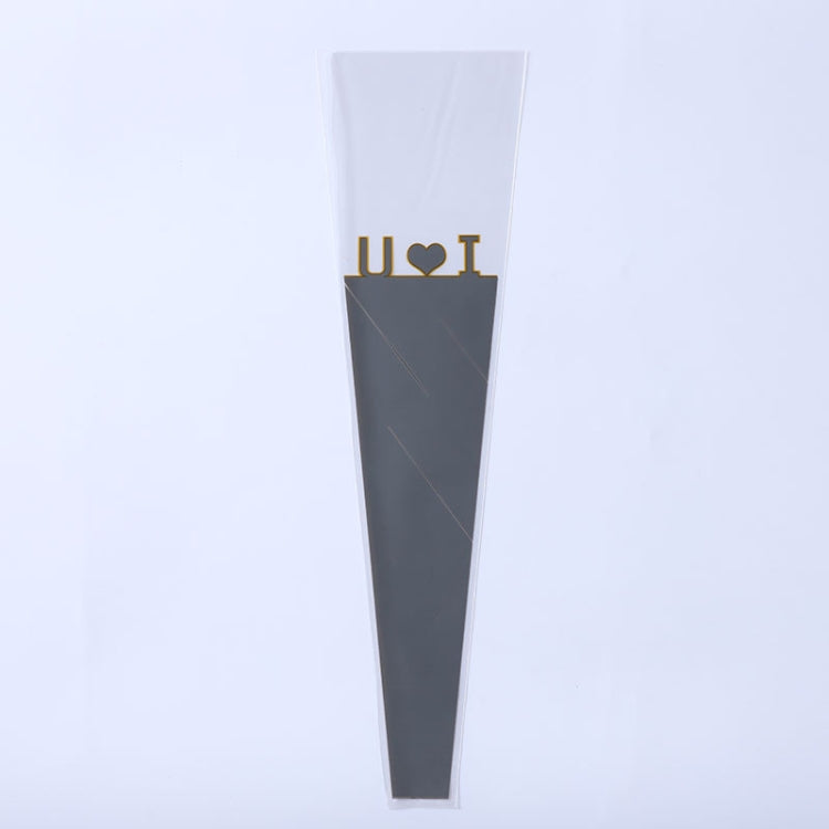 5 Bags Flower Packaging Bag Translucent Valentine Day Single Rose OPP Packaging Bag