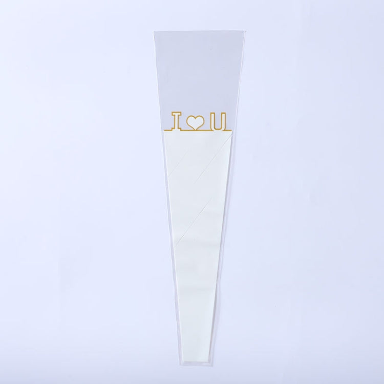 5 Bags Flower Packaging Bag Translucent Valentine Day Single Rose OPP Packaging Bag