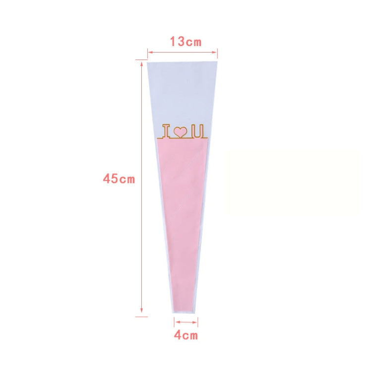 5 Bags Flower Packaging Bag Translucent Valentine Day Single Rose OPP Packaging Bag