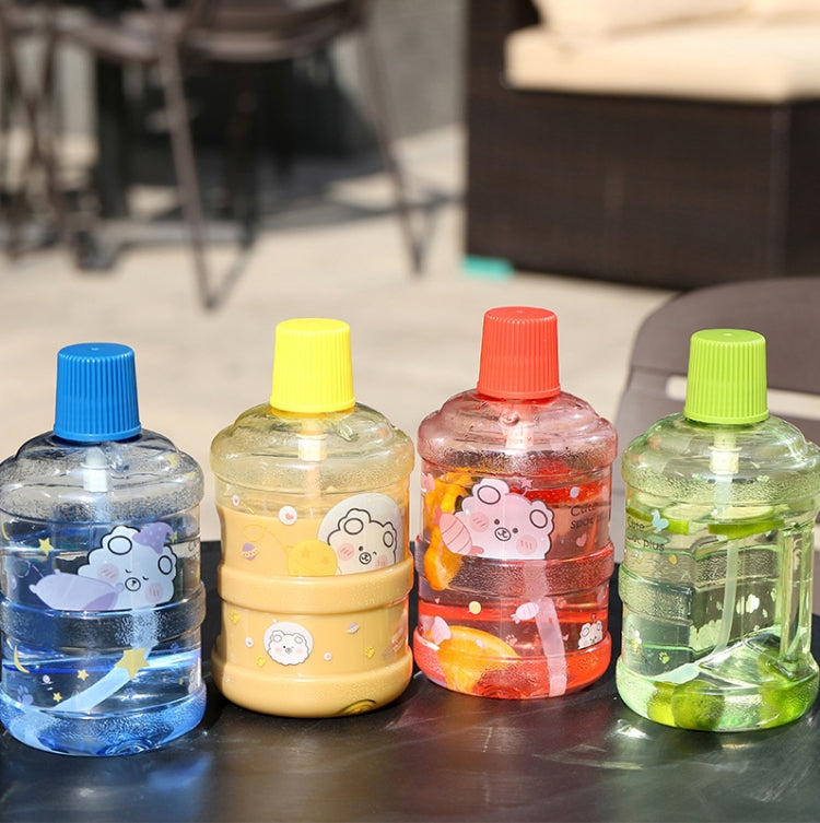 Large-Capacity Creative Water Bottle Student Children Straw Plastic Water Cup, Capacity: 1000ml