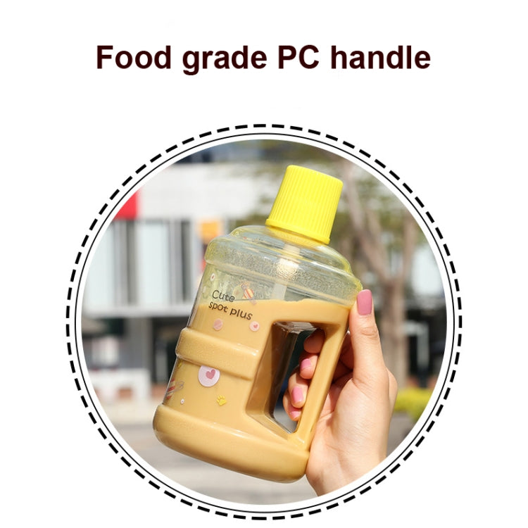 Large-Capacity Creative Water Bottle Student Children Straw Plastic Water Cup, Capacity: 1000ml