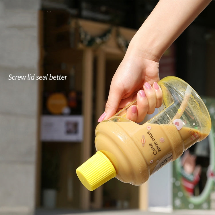 Large-Capacity Creative Water Bottle Student Children Straw Plastic Water Cup, Capacity: 1000ml