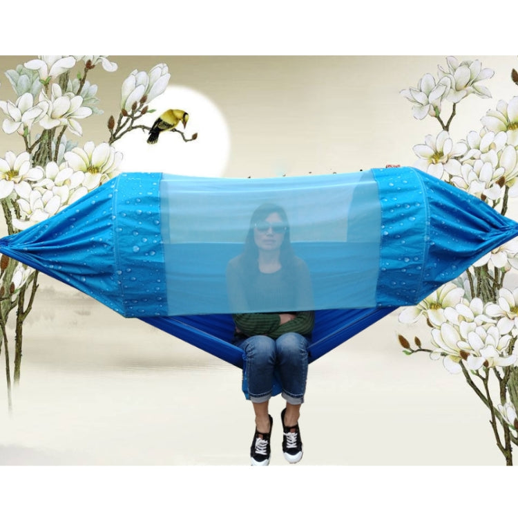 Outdoor Camping Mosquito-Proof Shade Hammock Parachute Cloth Printed Mosquito Net Hammock, Size: 275X145cm