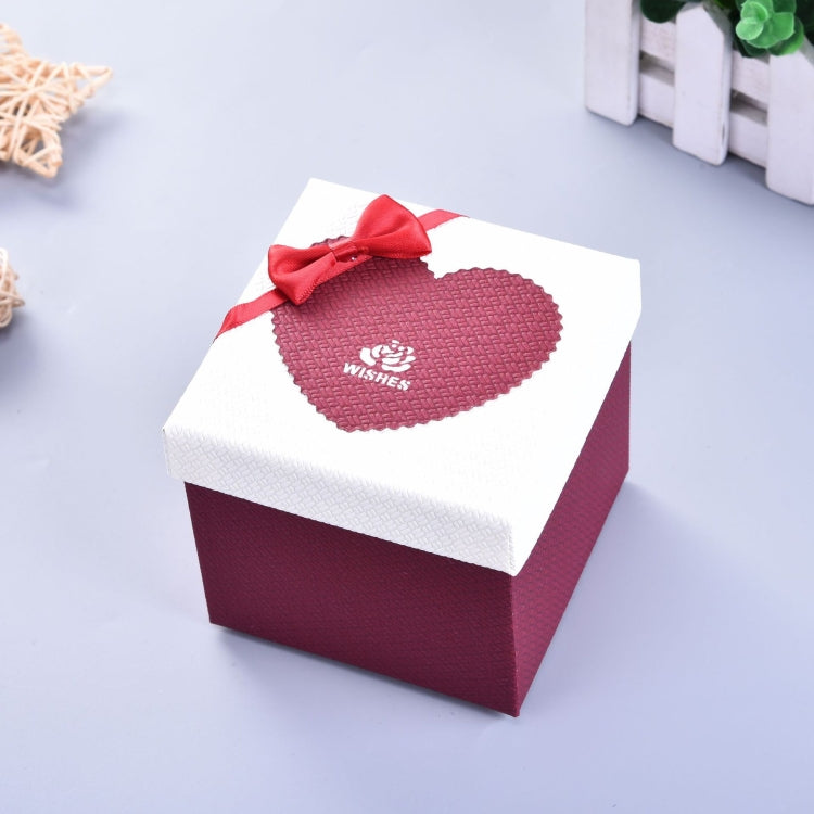 6 PCS Paper Valentine Day Gift Box With Bow, Specification: 10x10x10cm