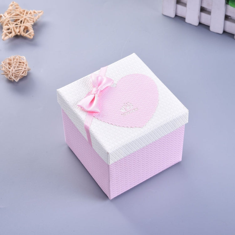 6 PCS Paper Valentine Day Gift Box With Bow, Specification: 10x10x10cm