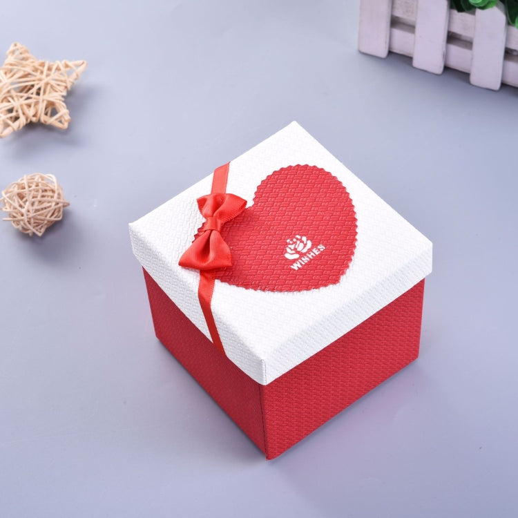 6 PCS Paper Valentine Day Gift Box With Bow, Specification: 10x10x10cm