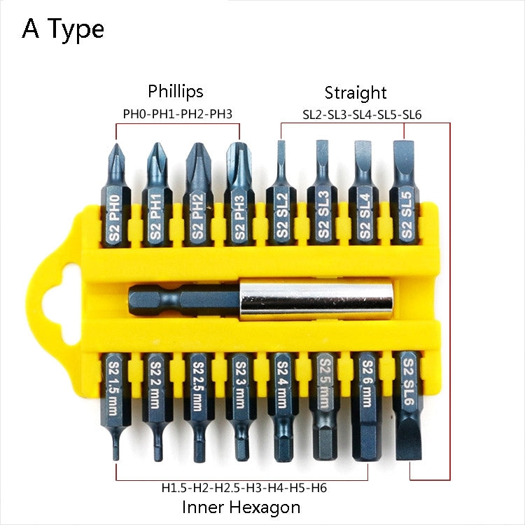 17 PCS / Set Multi-Function Electric Drill Screwdriver Bit