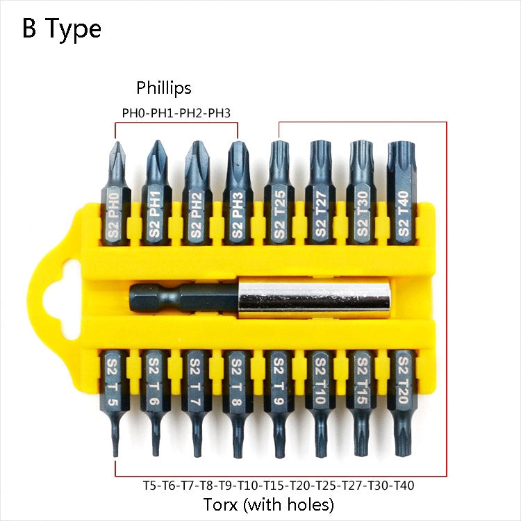 17 PCS / Set Multi-Function Electric Drill Screwdriver Bit