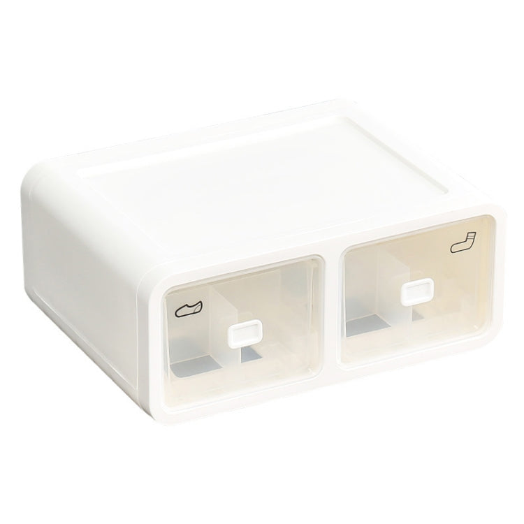 Underwear Dustproof Compartment Can Be Stacked Storage Box Household Drawer Underwear Socks Sorting Box, Size: Sixteen Divisions(White)