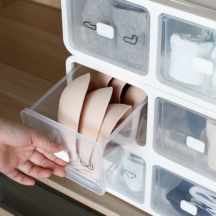 Underwear Dustproof Compartment Can Be Stacked Storage Box Household Drawer Underwear Socks Sorting Box, Size: Sixteen Divisions(White)