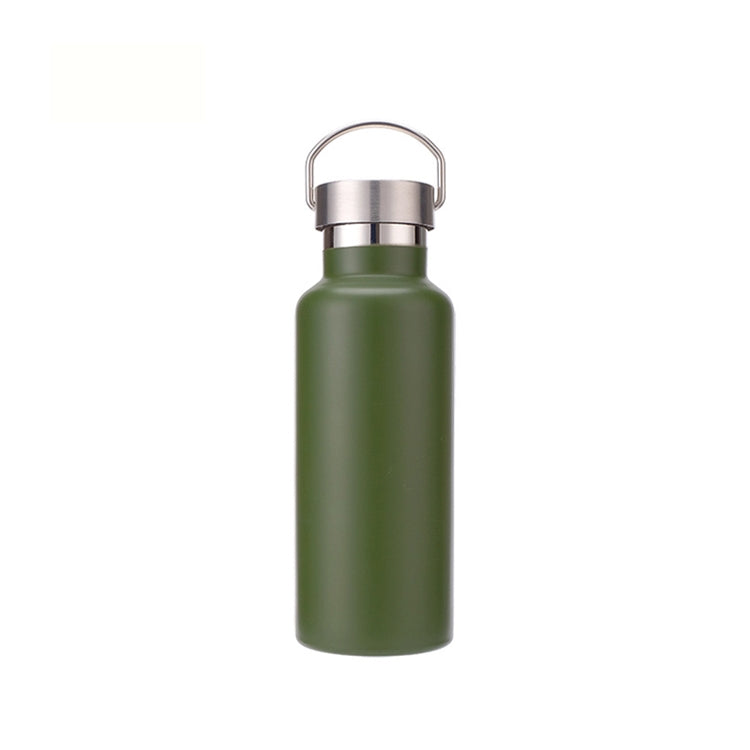 304 Vacuum Stainless Steel Vacuum Flask Double-Layer Large-Capacity Outdoor Water Bottle Mountaineering Sports Bottle, Capacity: 500ml