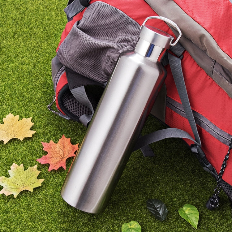 304 Vacuum Stainless Steel Vacuum Flask Double-Layer Large-Capacity Outdoor Water Bottle Mountaineering Sports Bottle, Capacity: 500ml