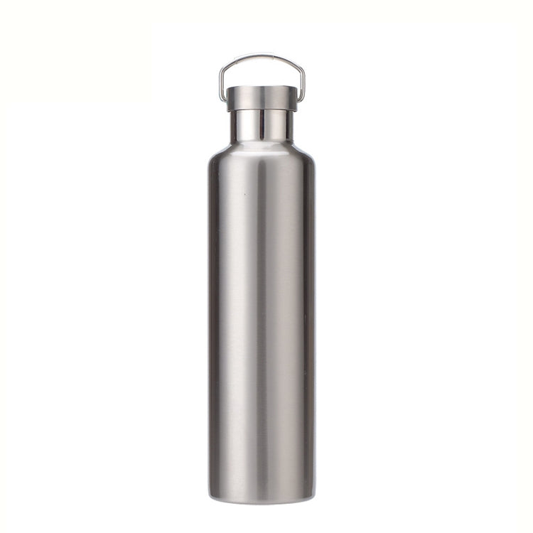304 Vacuum Stainless Steel Vacuum Flask Double-Layer Large-Capacity Outdoor Water Bottle Mountaineering Sports Bottle, Capacity: 750ml