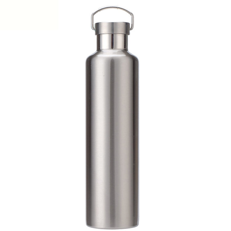 304 Vacuum Stainless Steel Vacuum Flask Double-Layer Large-Capacity Outdoor Water Bottle Mountaineering Sports Bottle, Capacity: 1000ml