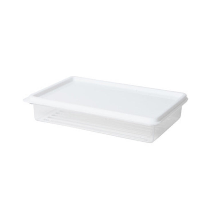 2 PCS Refrigerator Storage Fresh-Keeping Box Kitchen Can Be Stacked With Frozen Fruit Sealed Box, Size: Medium(White)
