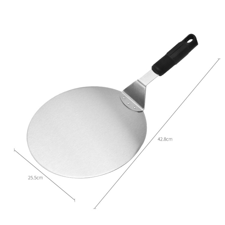 Plastic Black Handle Stainless Steel Pizza Spatula Baking Tool