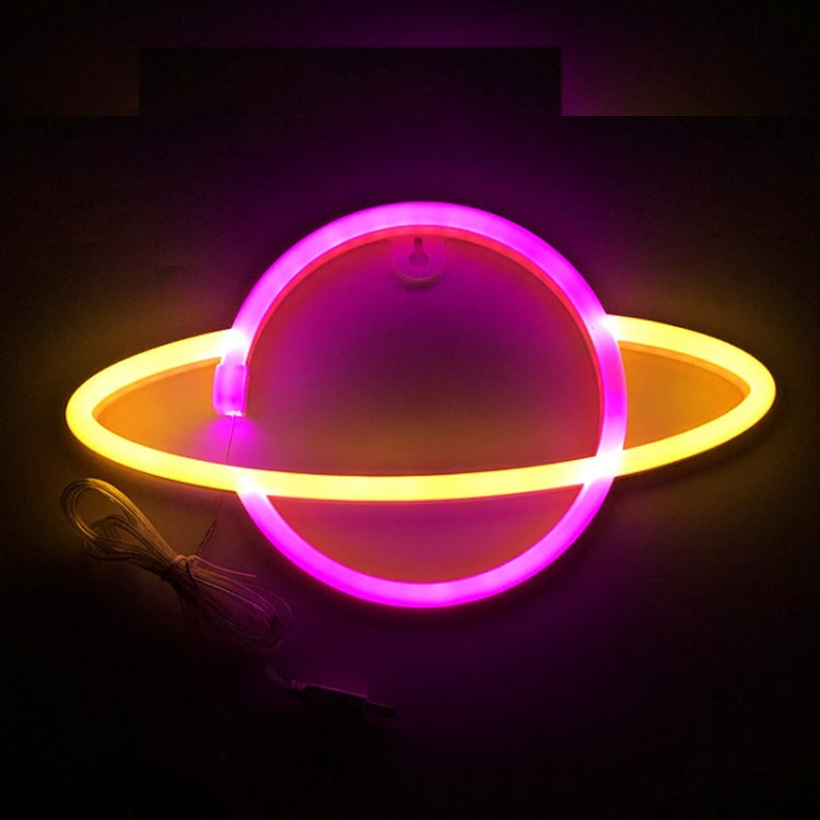 LED Planet Neon Light Bedroom Universe Shape Decoration Night Light