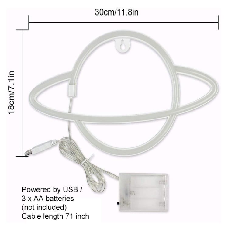 LED Planet Neon Light Bedroom Universe Shape Decoration Night Light