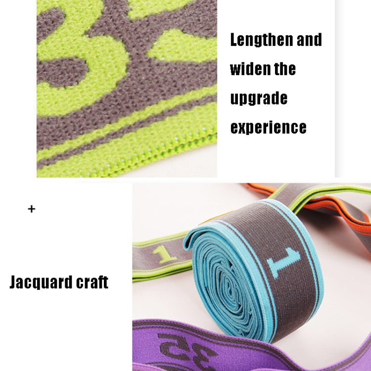 TF-YJD2 2 PCS Yoga Elastic Band Fitness Resistance Stretch Band 9-Stage Yoga Training Band
