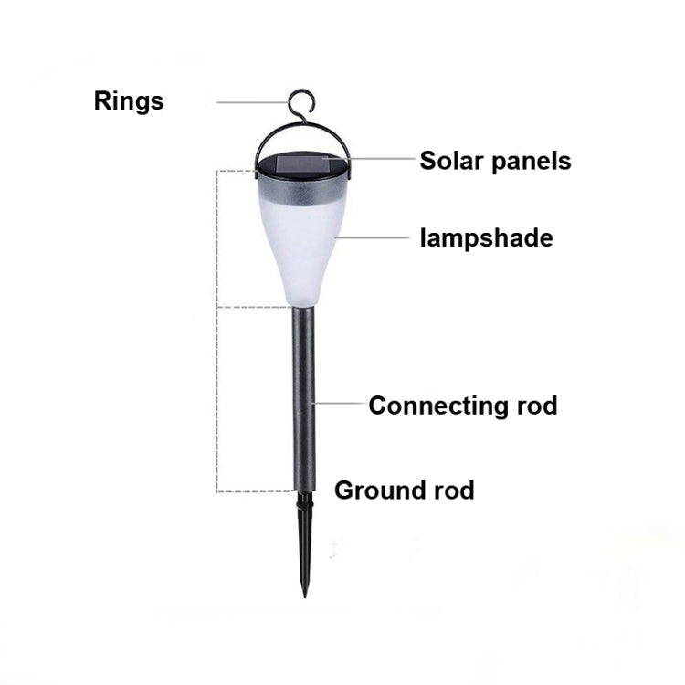 3 PCS Solar Colorful Lawn Lamp Hanging Light Waterproof Garden Decorative Light