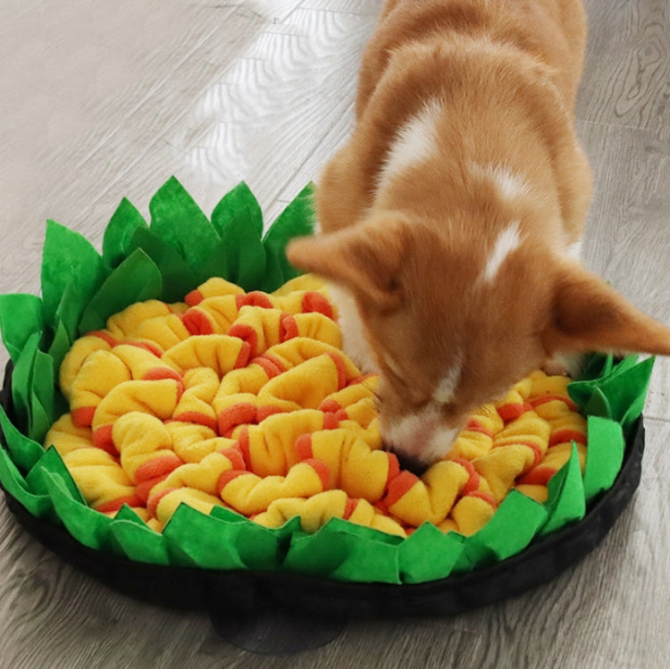 Pet Sniffing Mat Dog Training Mat Anti-Choking Bowl, Size: 50X50cm