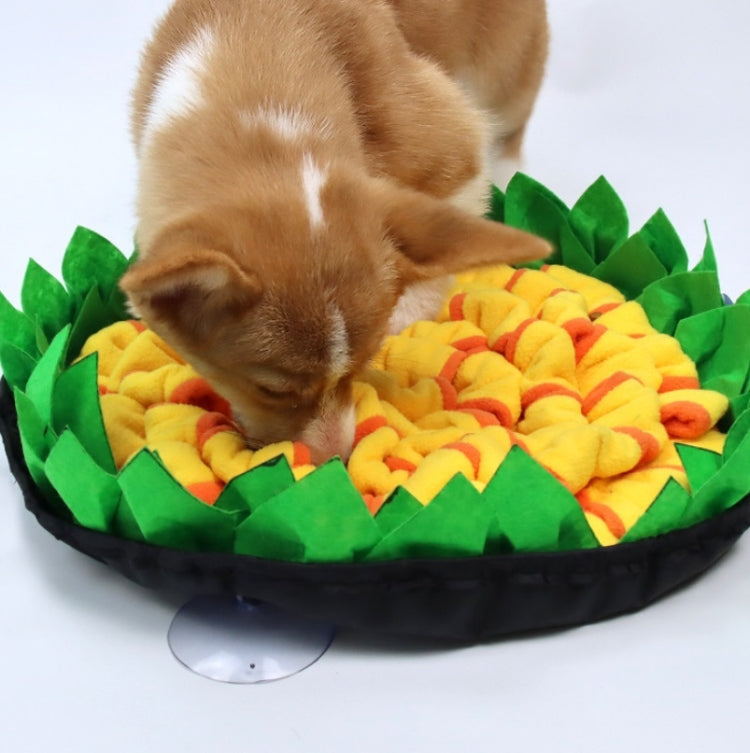 Pet Sniffing Mat Dog Training Mat Anti-Choking Bowl, Size: 50X50cm
