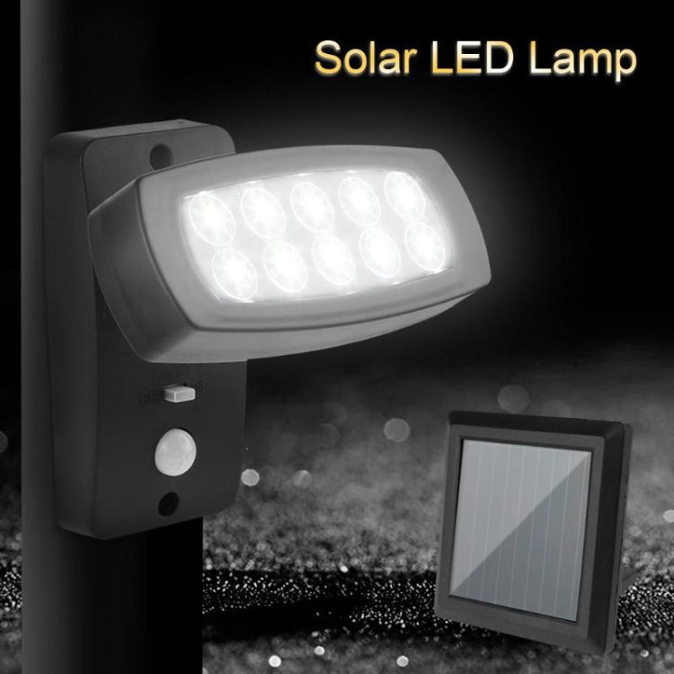 Split Type Solar 10-LED Sensor Wall Light Garden Light Waterproof Flood Light