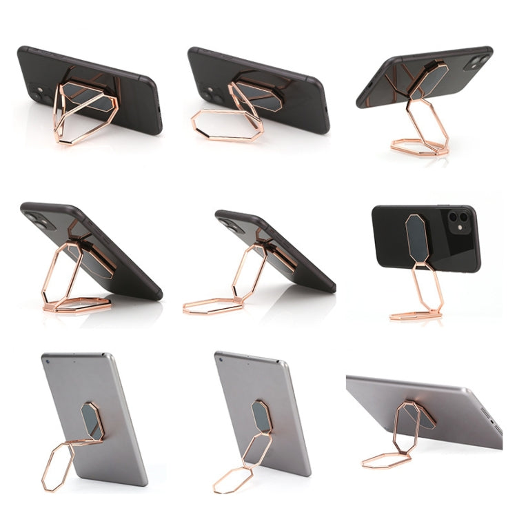Folding And Sticking Zinc Alloy Mobile Phone Ring Holder Car Magnetic Ring Buckle