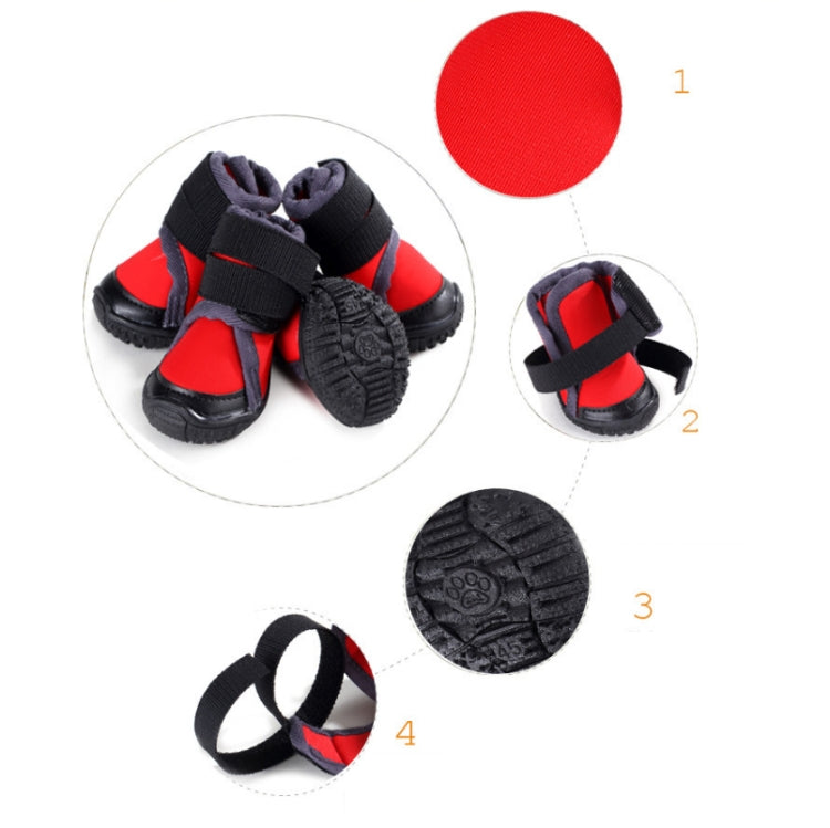 Pet Shoes Small Medium & Large Dogs Outdoor Sports Climbing Non-Slip Shoes, Size: 80