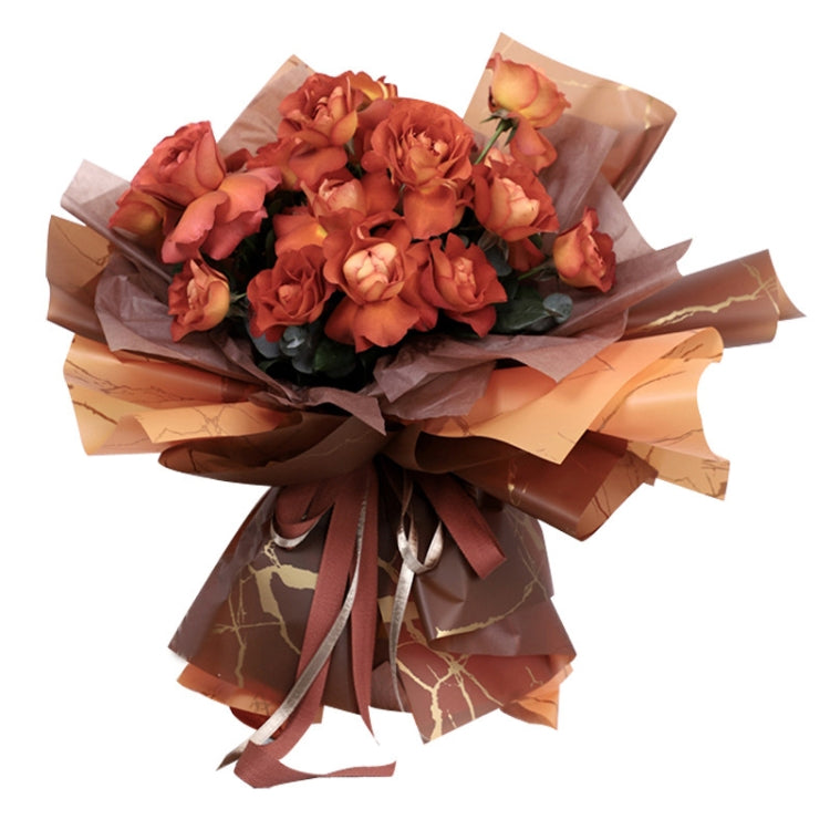 2 Bags Marbling Waterproof Matte Paper Flower Wrapping Paper